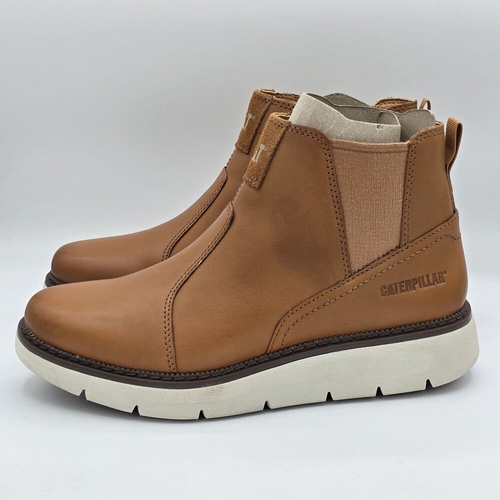 CAT Chariot Chelsea Boots P311823 Women’s Ashew Cajou Leather Size 8.5 US - Picture 3 of 7